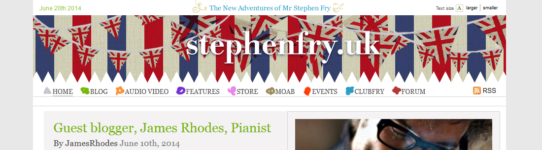 Stephen Fry .UK Domain