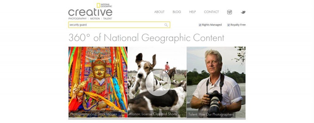 National Geographic Stock Photography Website