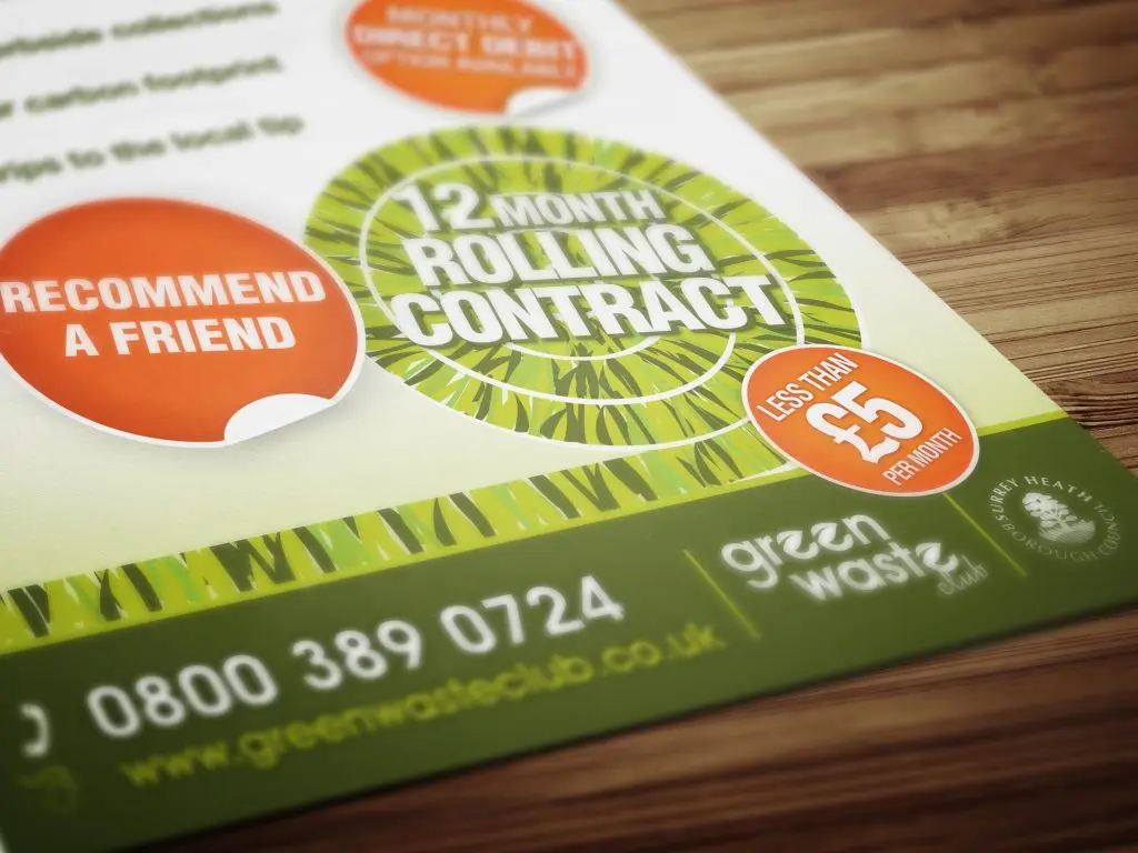 Green Waste Club press advert