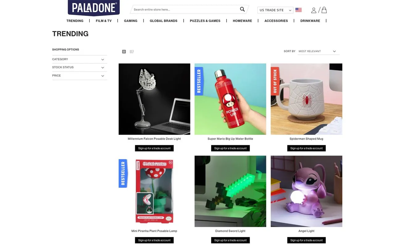 Paladone magento trade store