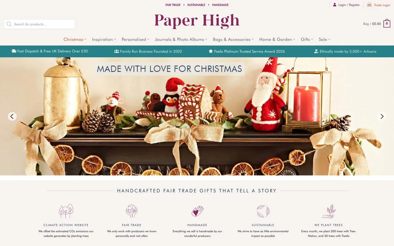 Paper High website